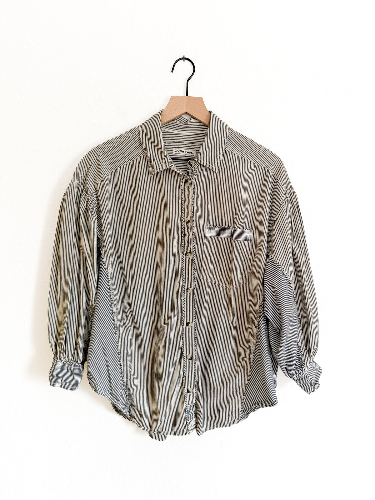 Free People Striped Button Up (S)