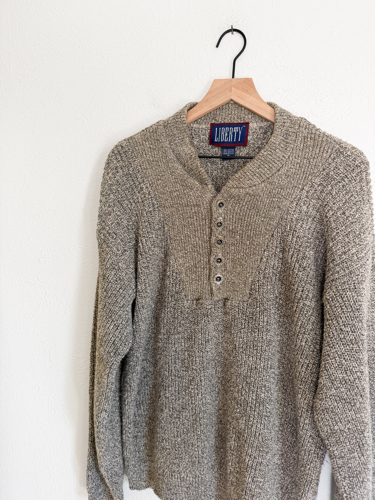 Brown Vintage Henley (XL)