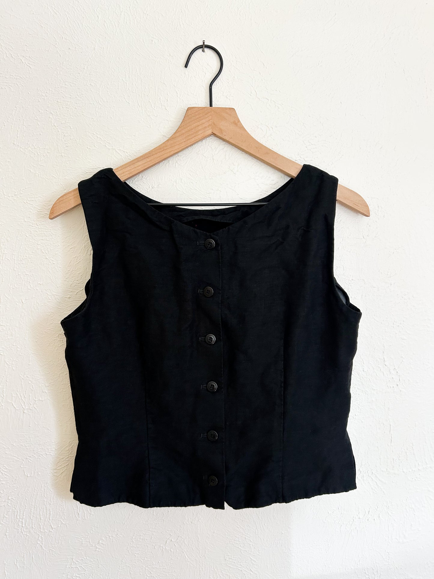 Eddie Bauer Vintage Linen Button Top (M)