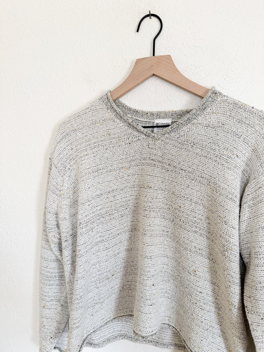 Columbia Vintage Textured Speckled Long Sleeve (XL)