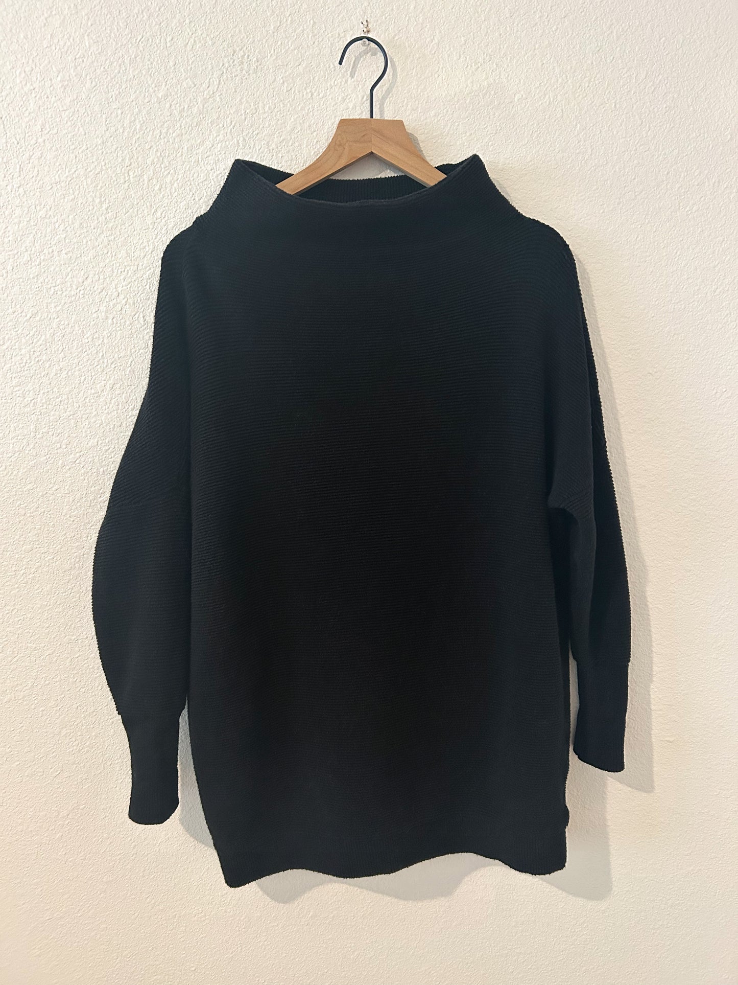 Free People Mock Neck Ribbed Sweater (M)