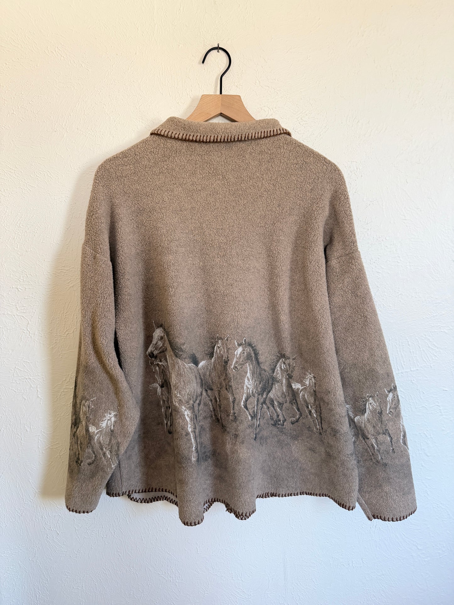 Horses Button Up Jacket (XL)