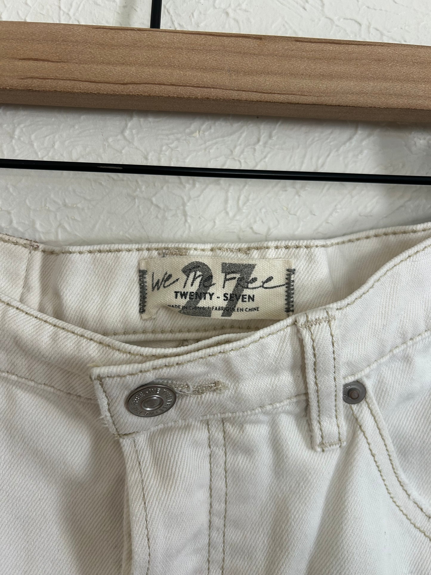 Free People White Denim Skirt (27)
