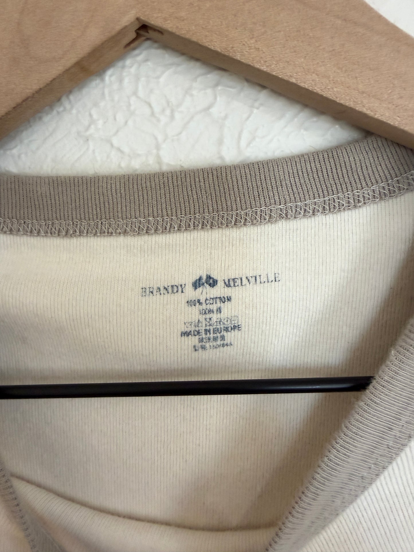 Brandy Melville Neutral Baby Tee (S)