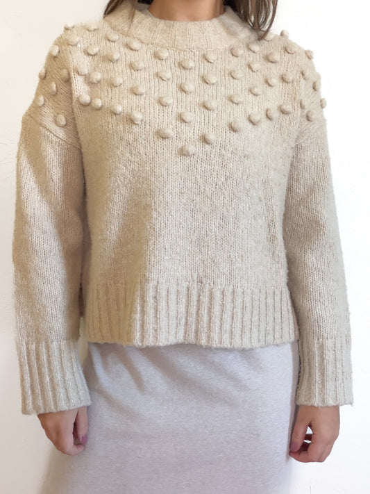 Madewell Placed Bobble Mockneck Sweater (S)