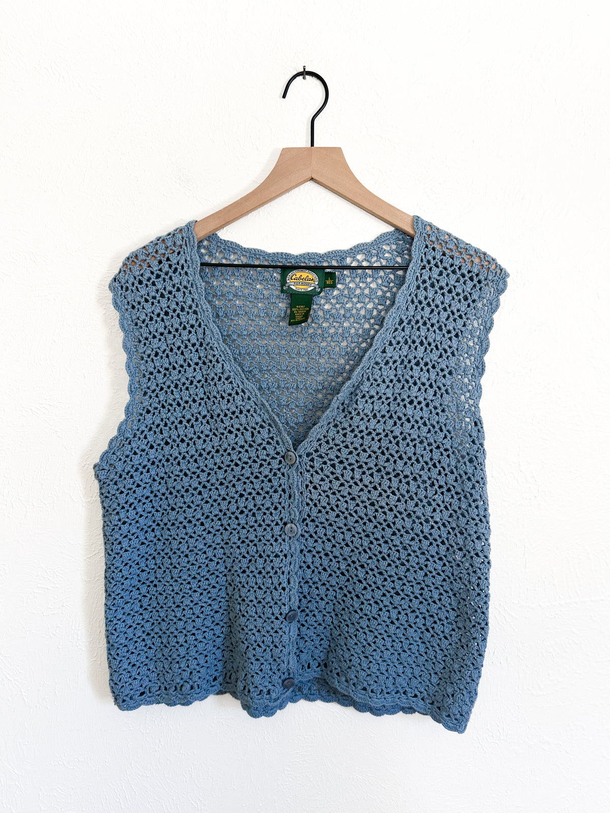 Cabela’s Vintage Blue Knit Vest (L)