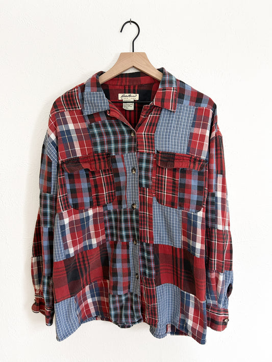 Eddie Bauer Vintage Patchwork Flannel (L)