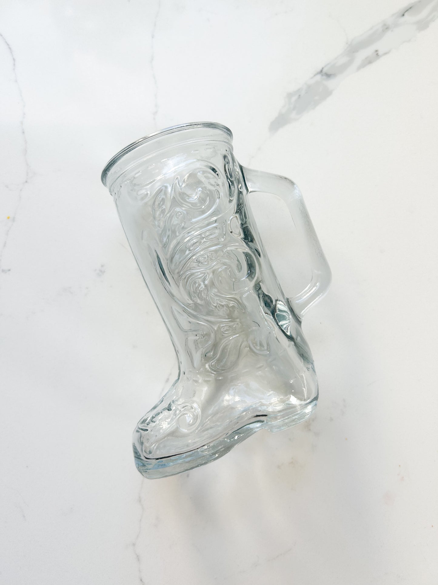 Glass Boot Mug