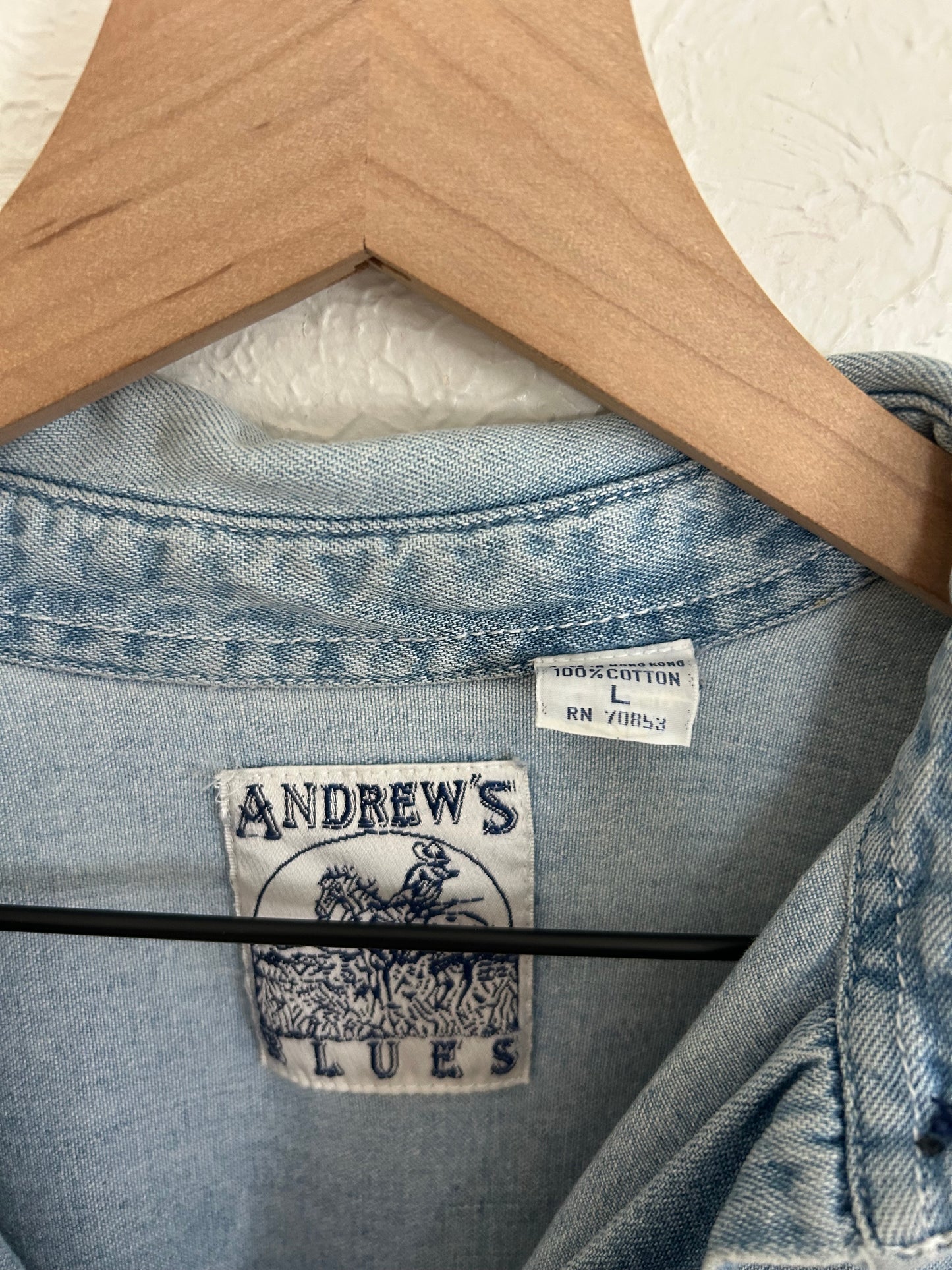 Andrew’s Blues Vintage Denim Shirt (L)