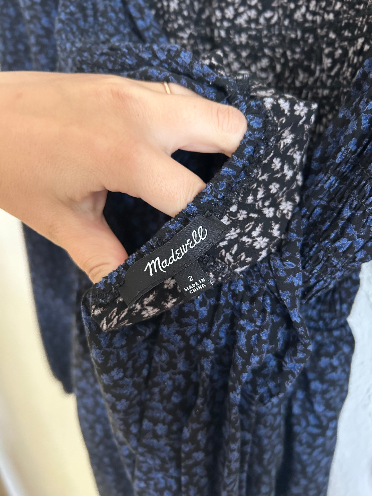 Madewell ‘Lucie’ Tie-Back Floral Jumpsuit (S)