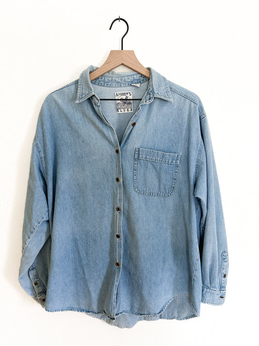 Andrew’s Blues Vintage Denim Shirt (L)