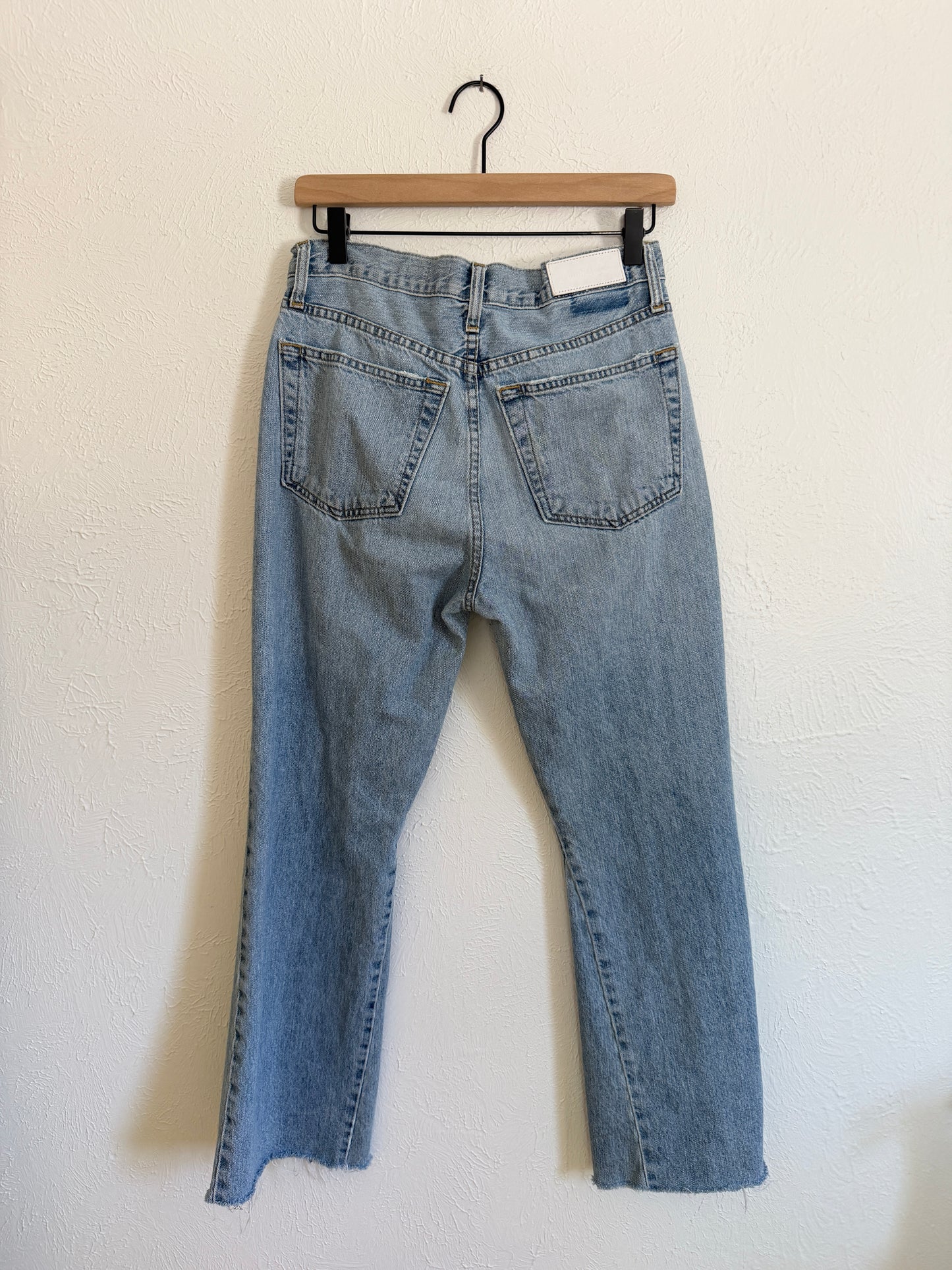 Re/Done High Rise Crop Flare Jeans (4/6)
