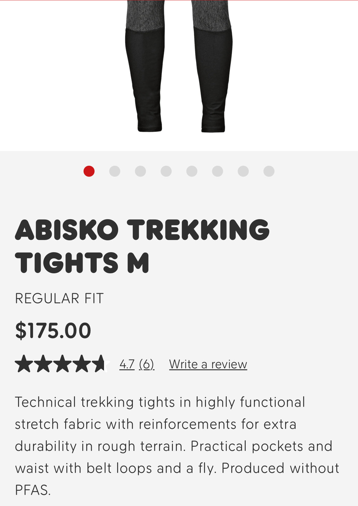 Fjallraven Abisko Trekking Tights (XS)