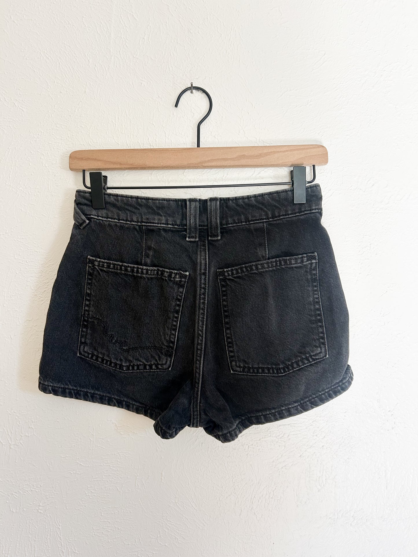 Free People Black Denim Short (25)
