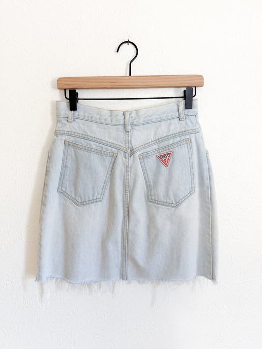 Guess by Georges Marciano Vintage Denim Skirt (6)