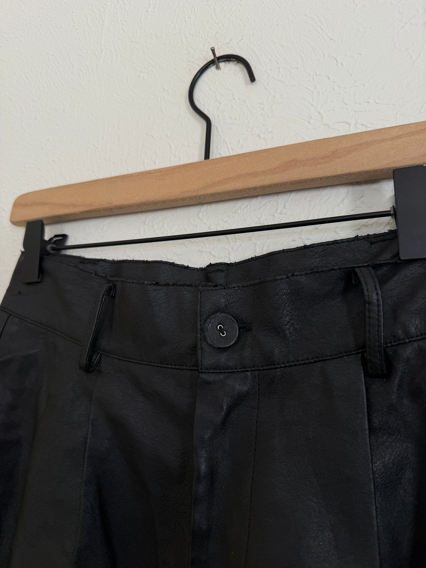 Charlie Holiday Black Pleather Shorts (6)