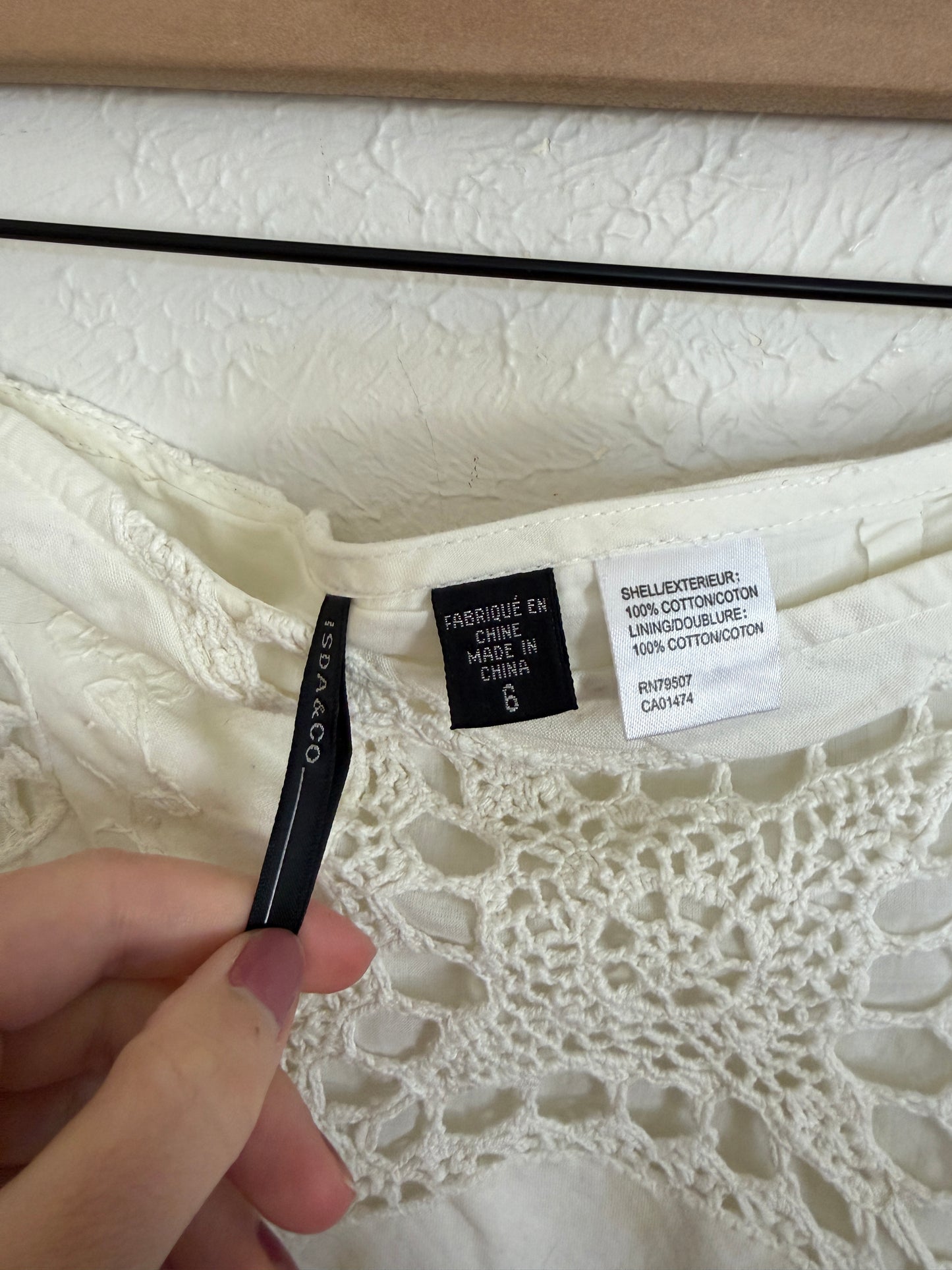 Crochet White Midi Skirt (6)