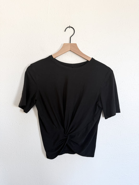 Lululemon Black ‘Crescent’ Twist T-Shirt (M)
