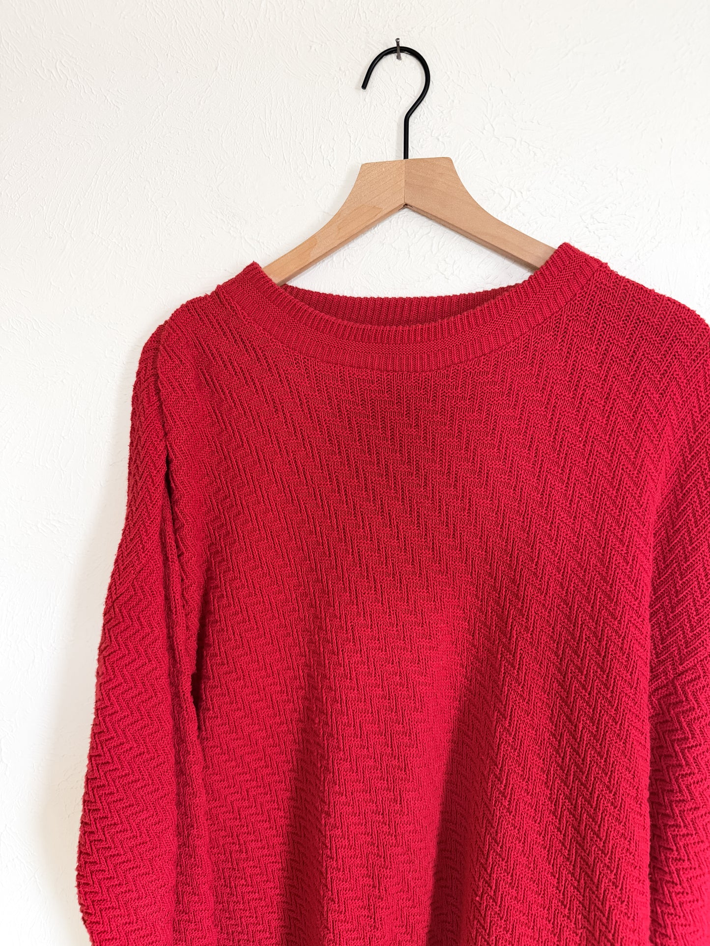 Bill Blass Red Vintage Sweater (XL)