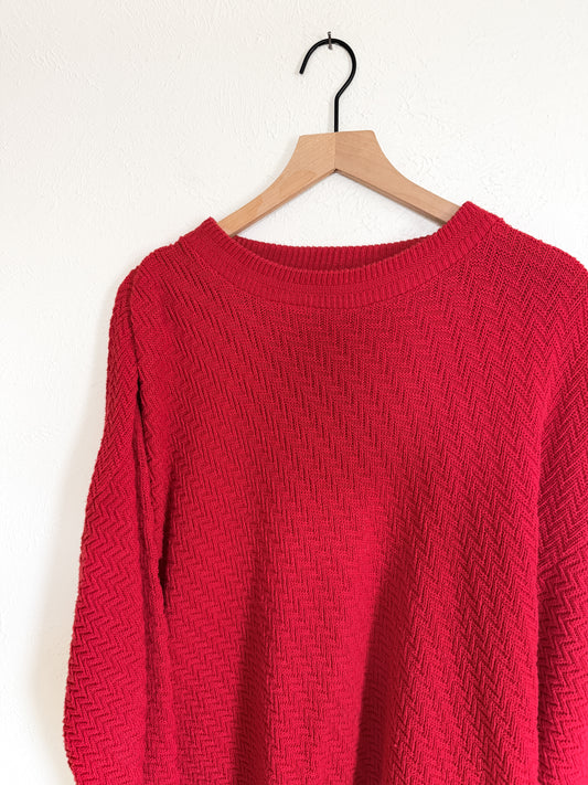 Bill Blass Red Vintage Sweater (XL)