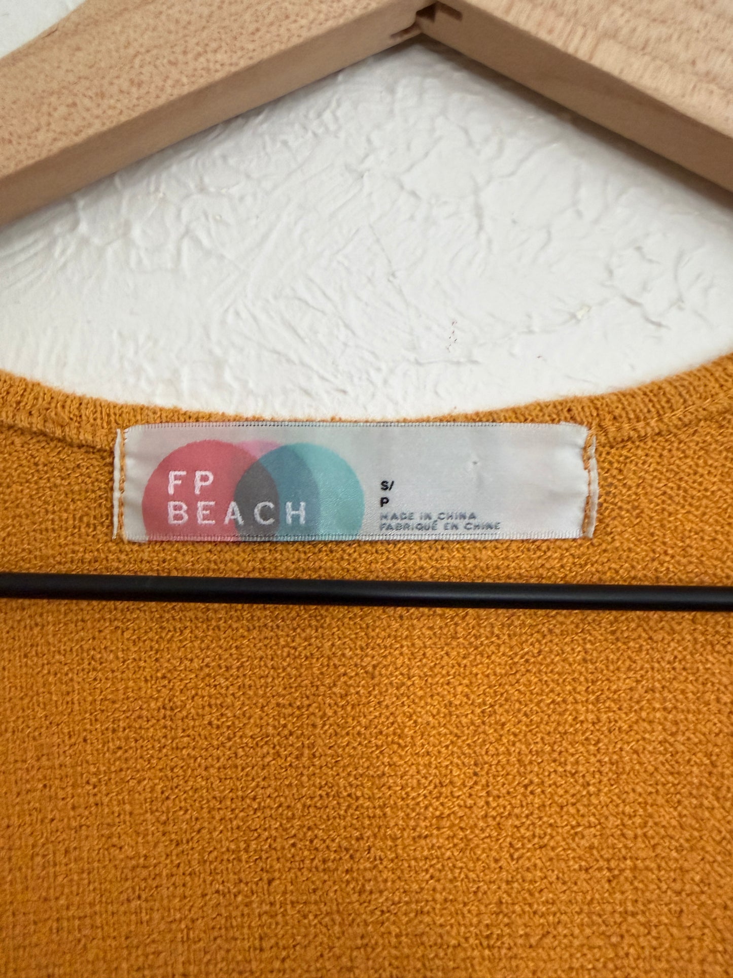 Free People Beach ‘Rita’ Mustard Jumpsuit (M)