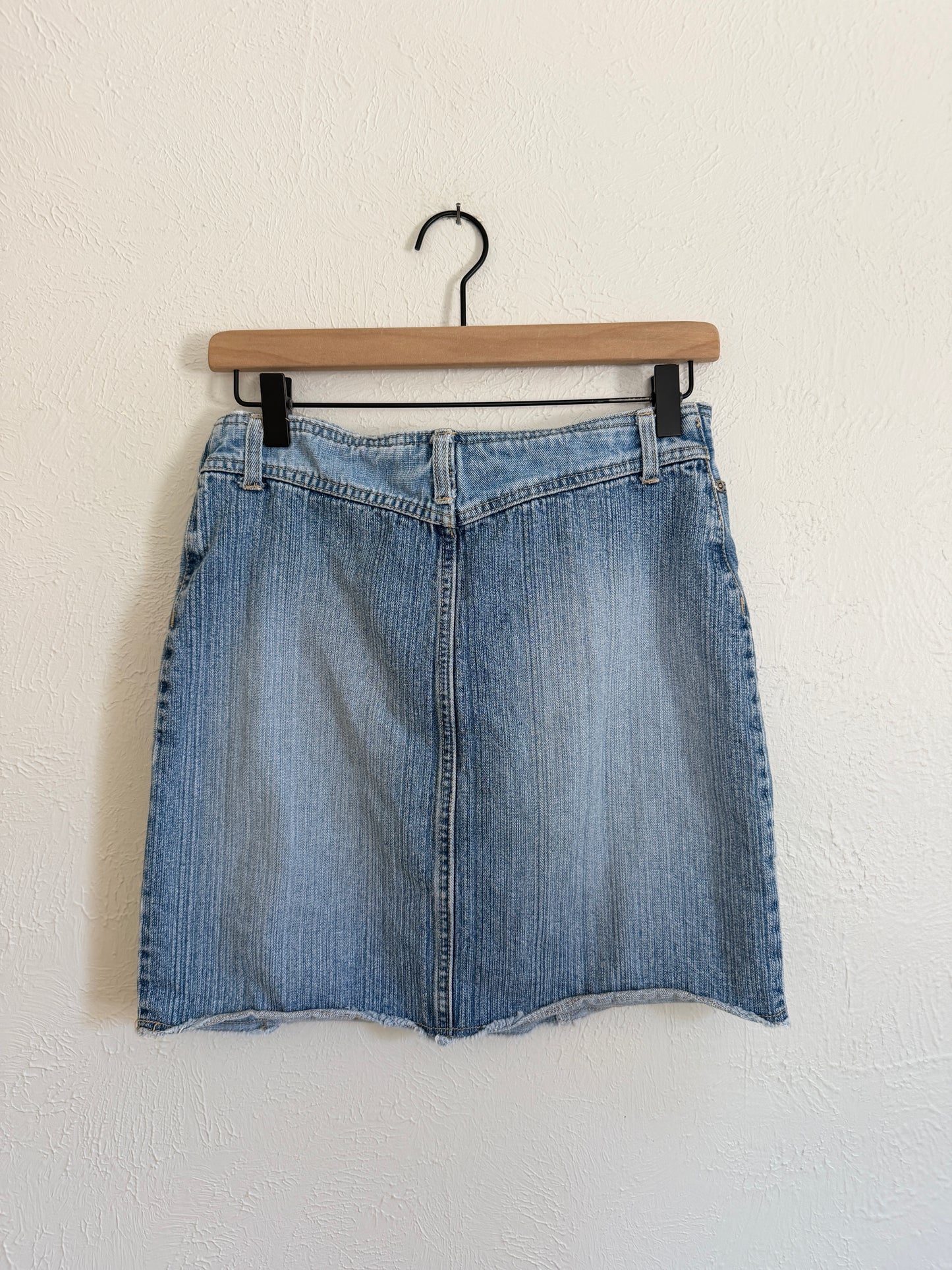 Vintage Patchwork Denim Skirt (4)