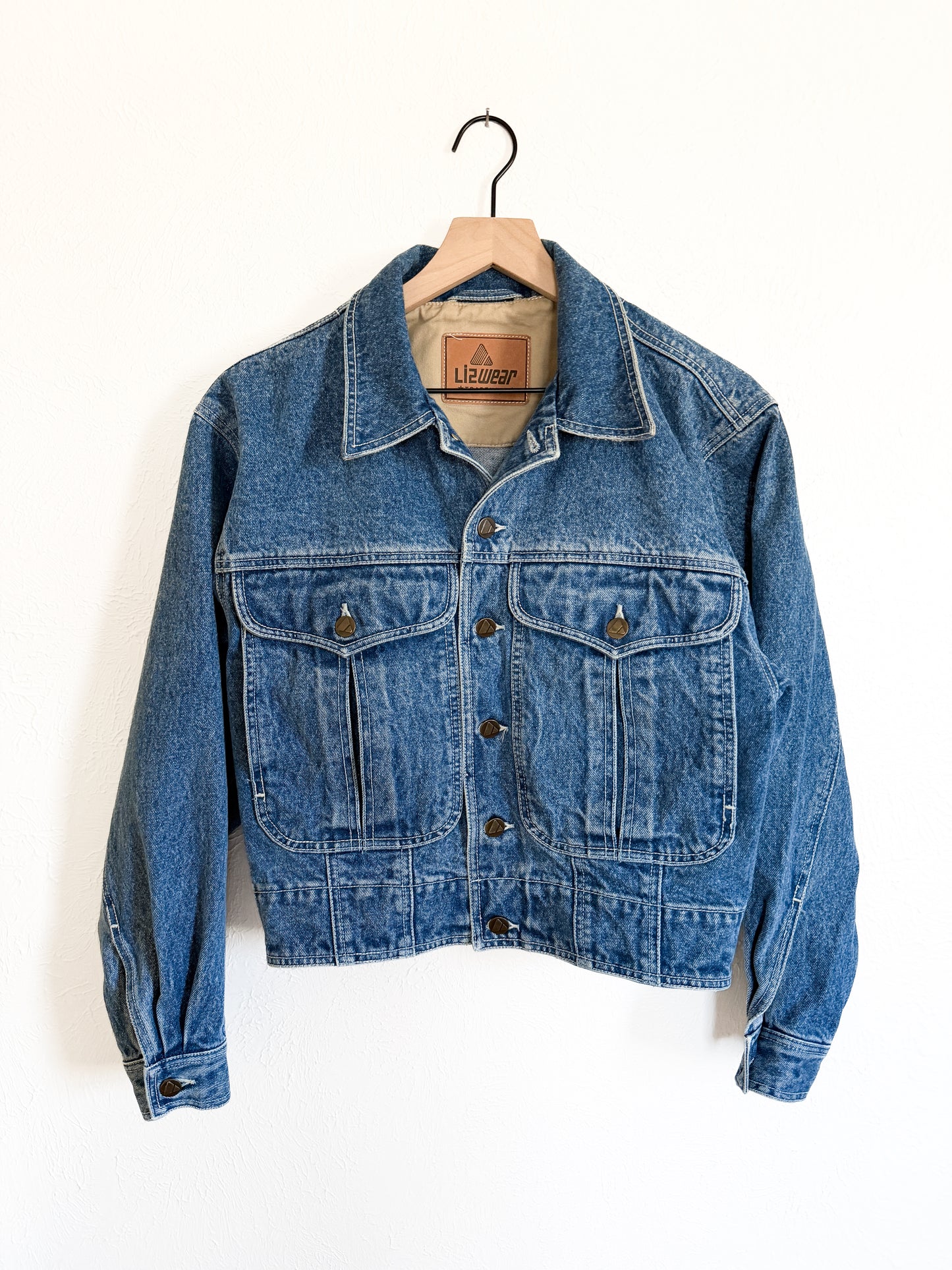 Lizwear Vintage Cropped Denim Jacket (M)