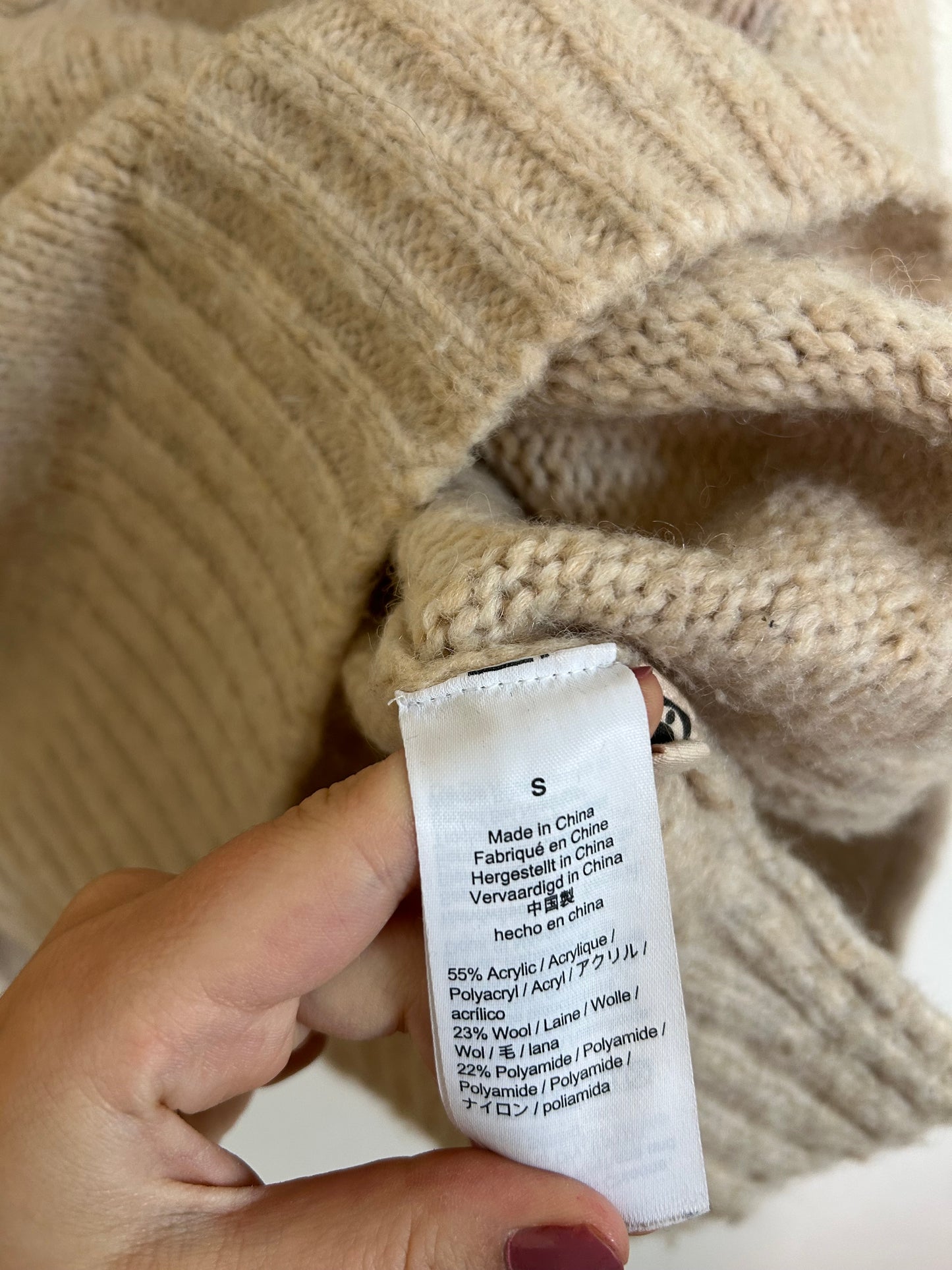 Madewell Placed Bobble Mockneck Sweater (S)