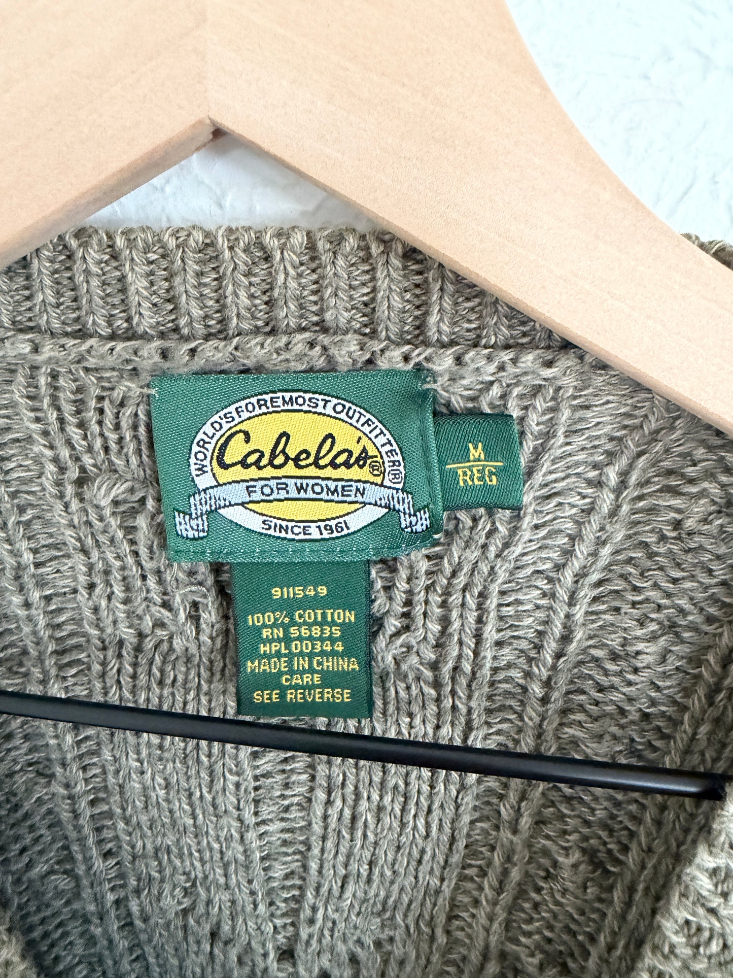 Cabela’s Green Knit Cardigan (M)