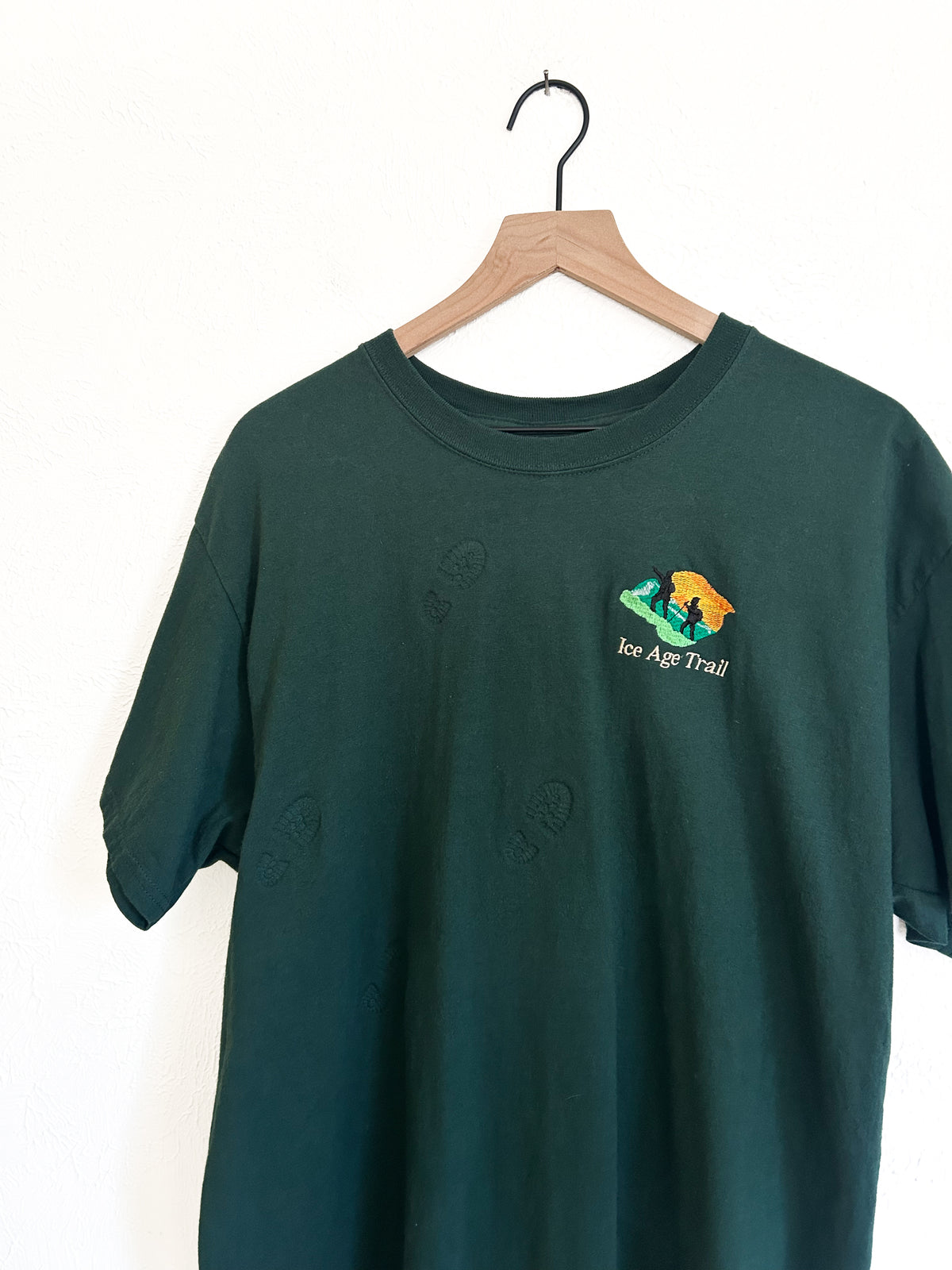 Ice Age Trail Boot Print T-Shirt (XL)