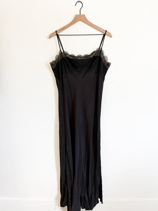 NWT DISSH Mina Black Lace Maxi Dress (XL)