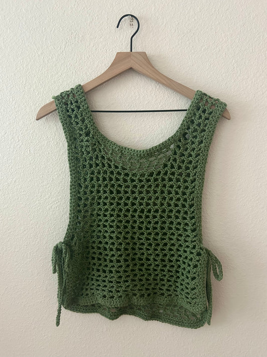 Crochet Green Tank (M/L)