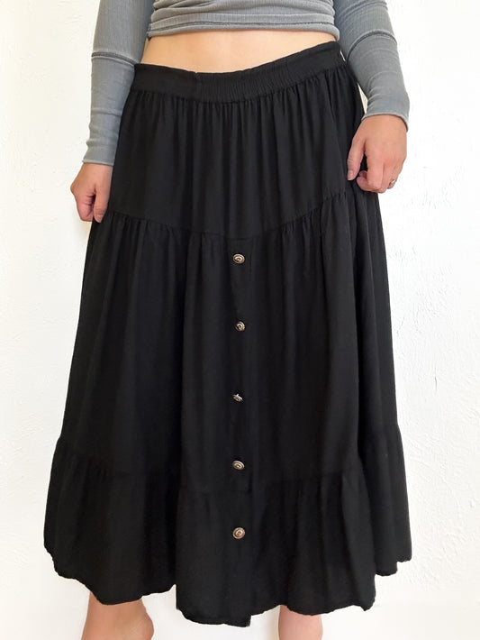 Vintage Western Tiered Skirt (M/L)