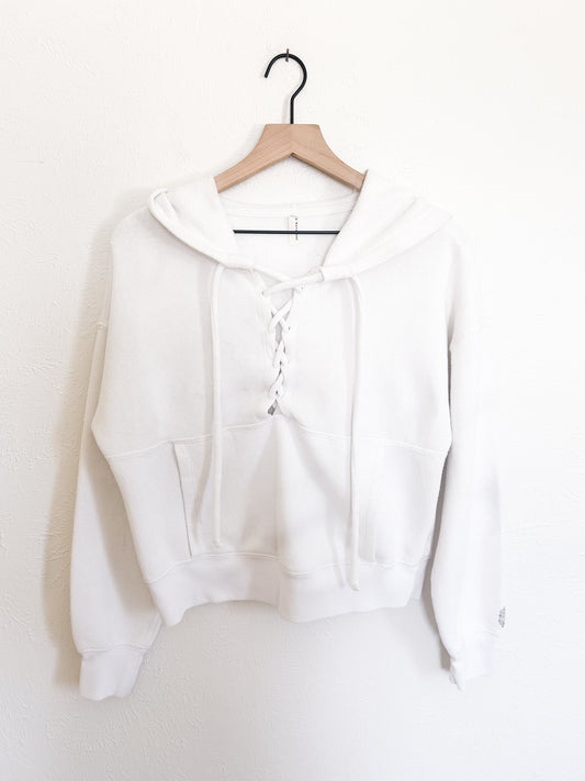 Free People Movement ‘Believe It’ Lace Up Hoodie (S)
