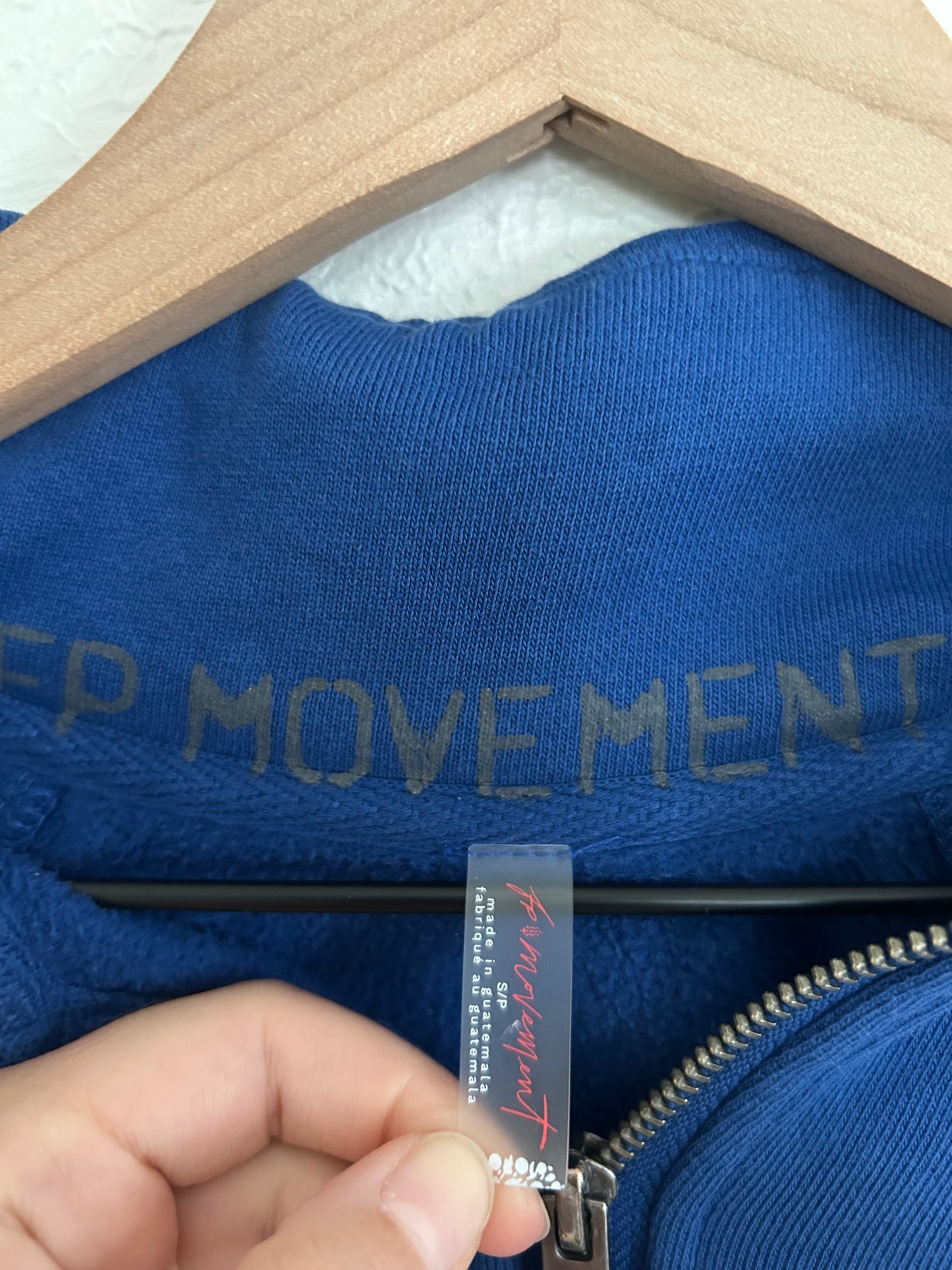 Free People Movement ‘For the Win’ Logo Half Zip (S)