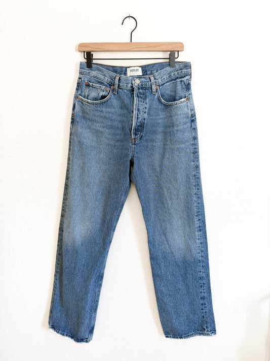 AGOLDE High Rise Straight Leg Jeans (6)