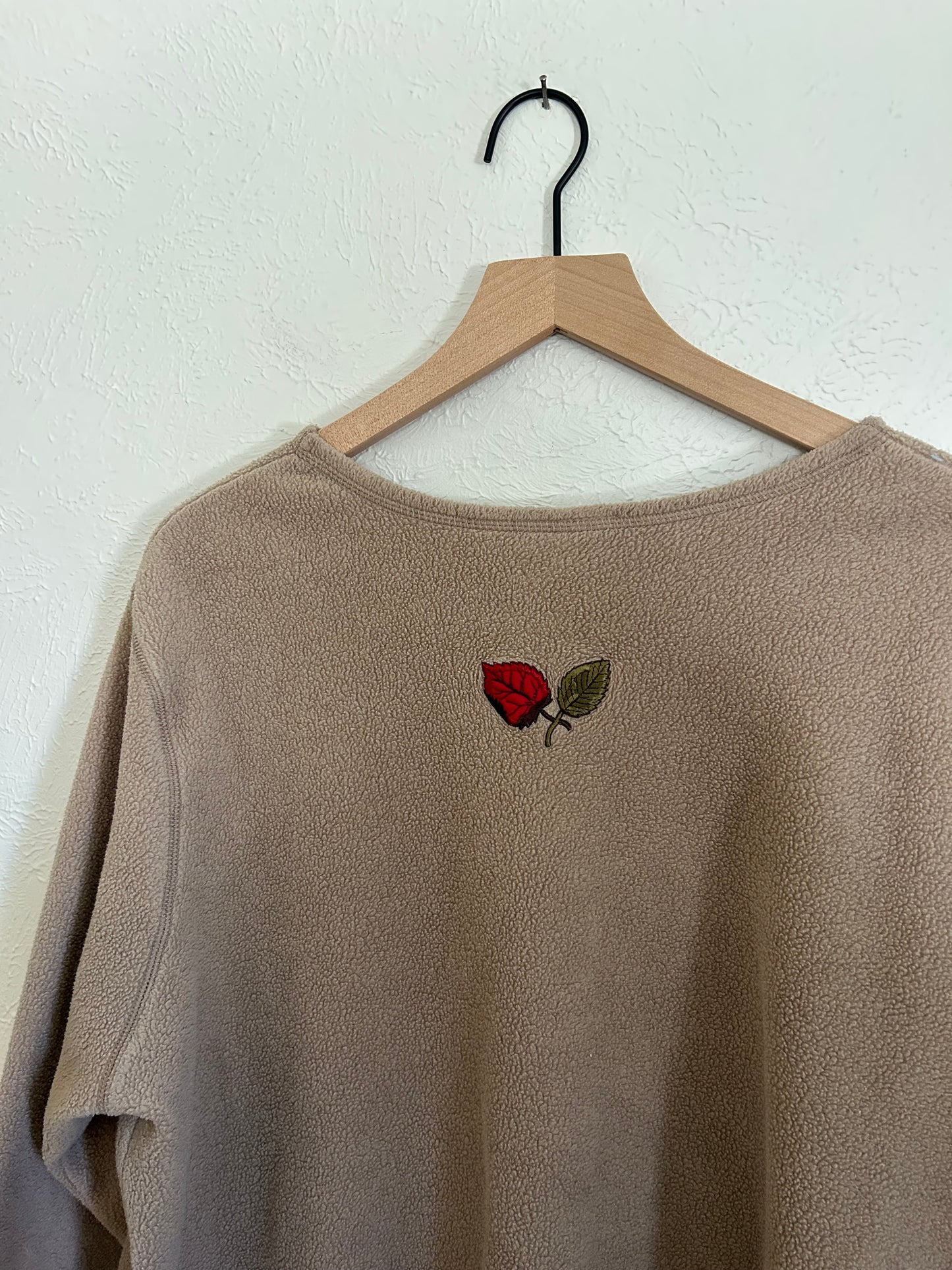 Croft & Barrow Leaves Button Fleece (XL)