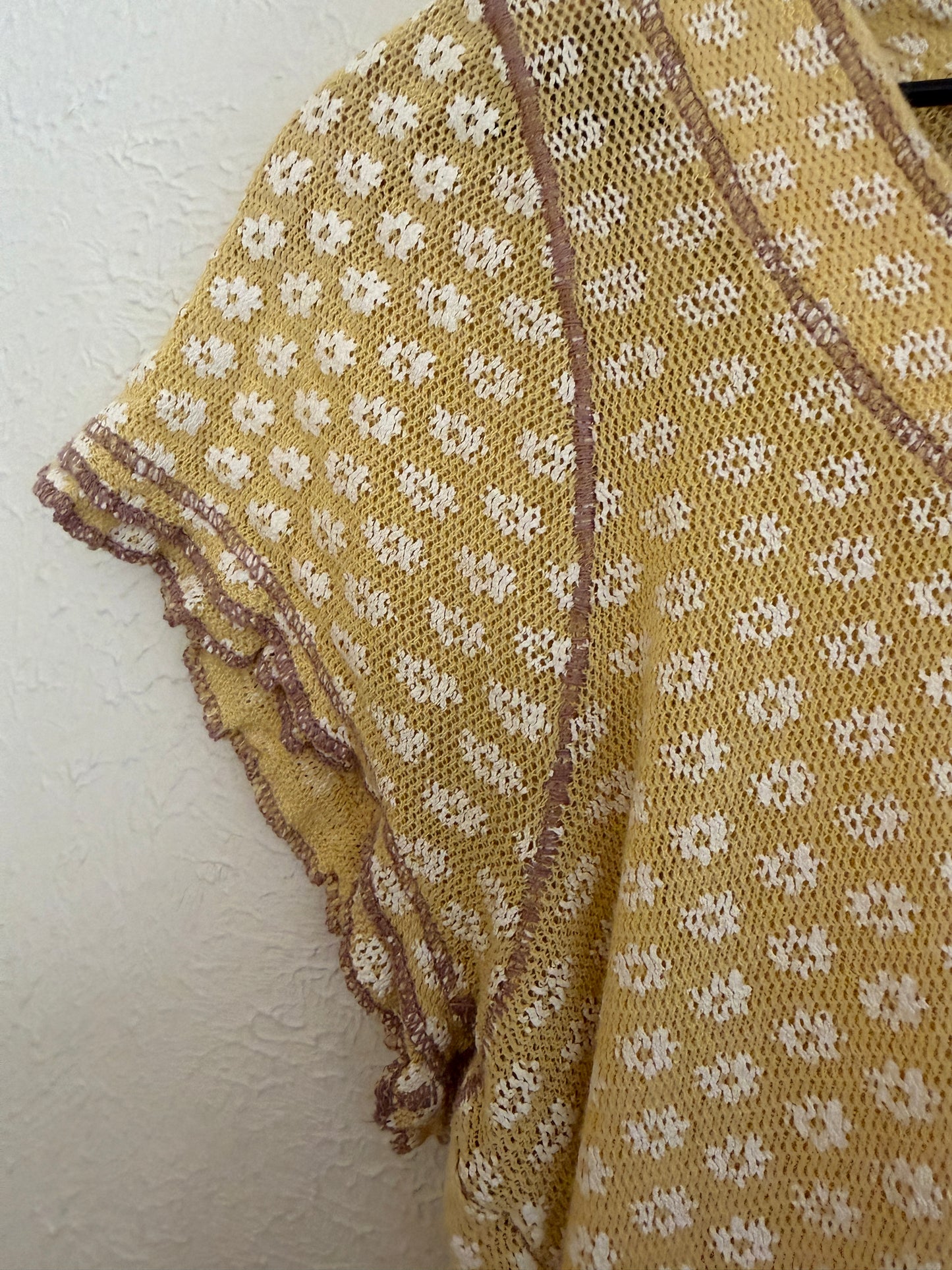 Free People Garner Yellow Tee (L)