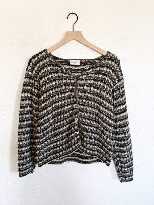 Croft & Barrow Striped Cardigan (M)