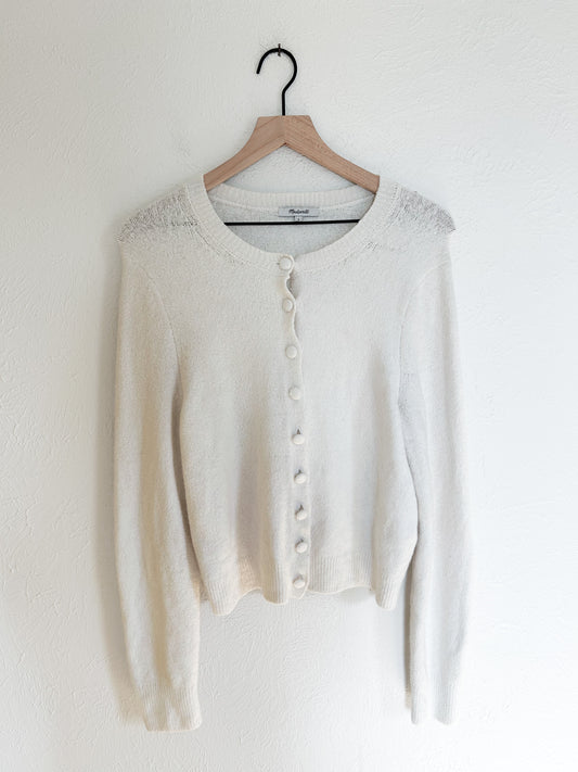 Madewell White Cardigan (L)