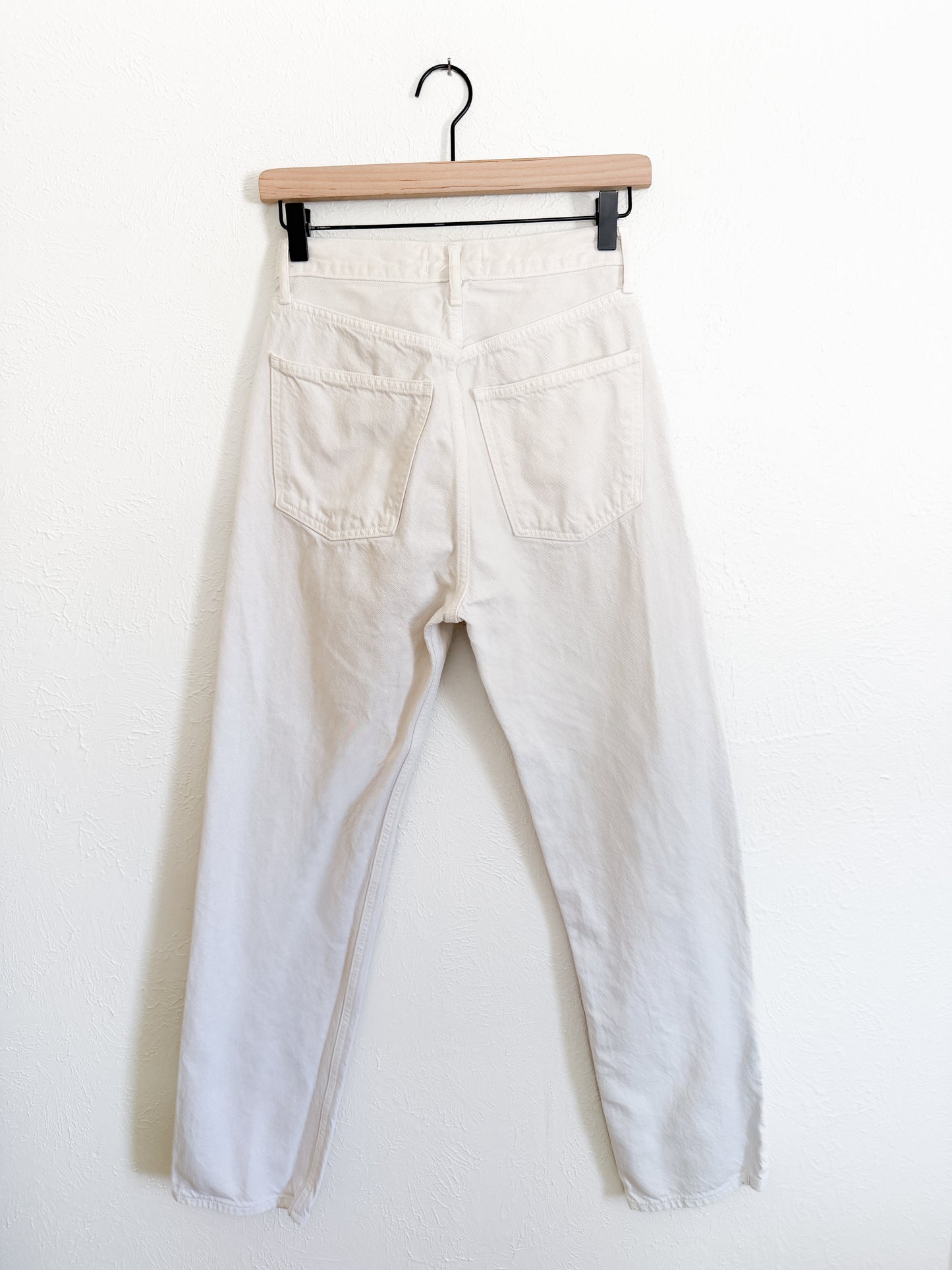 AGOLDE Cream Straight Leg ‘90’s Pant’ (25)