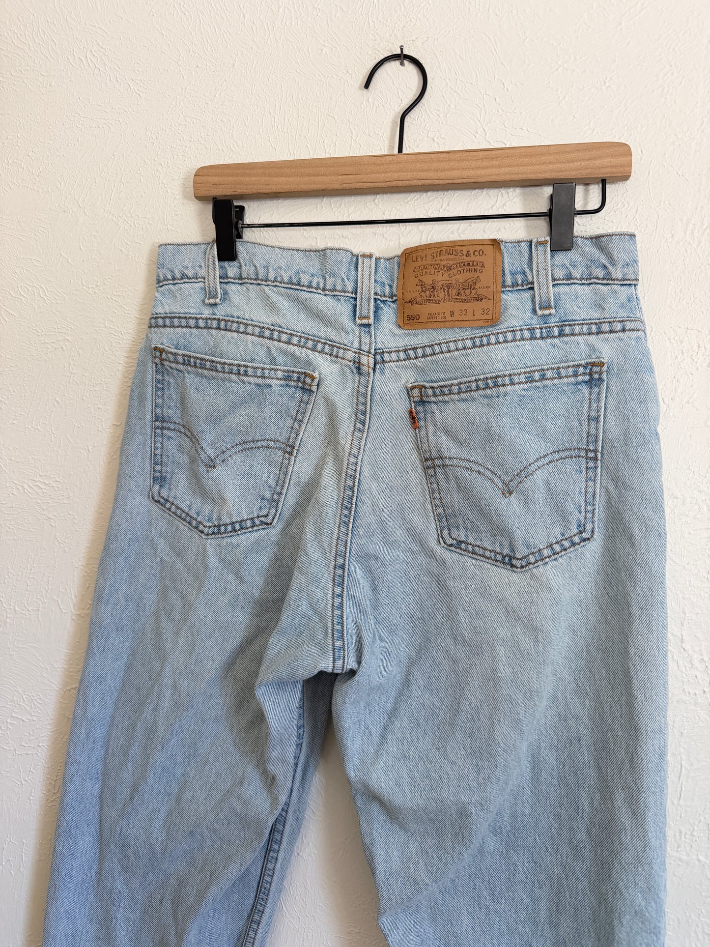 Vintage Levi’s 550 Orange Tab Jeans (32)