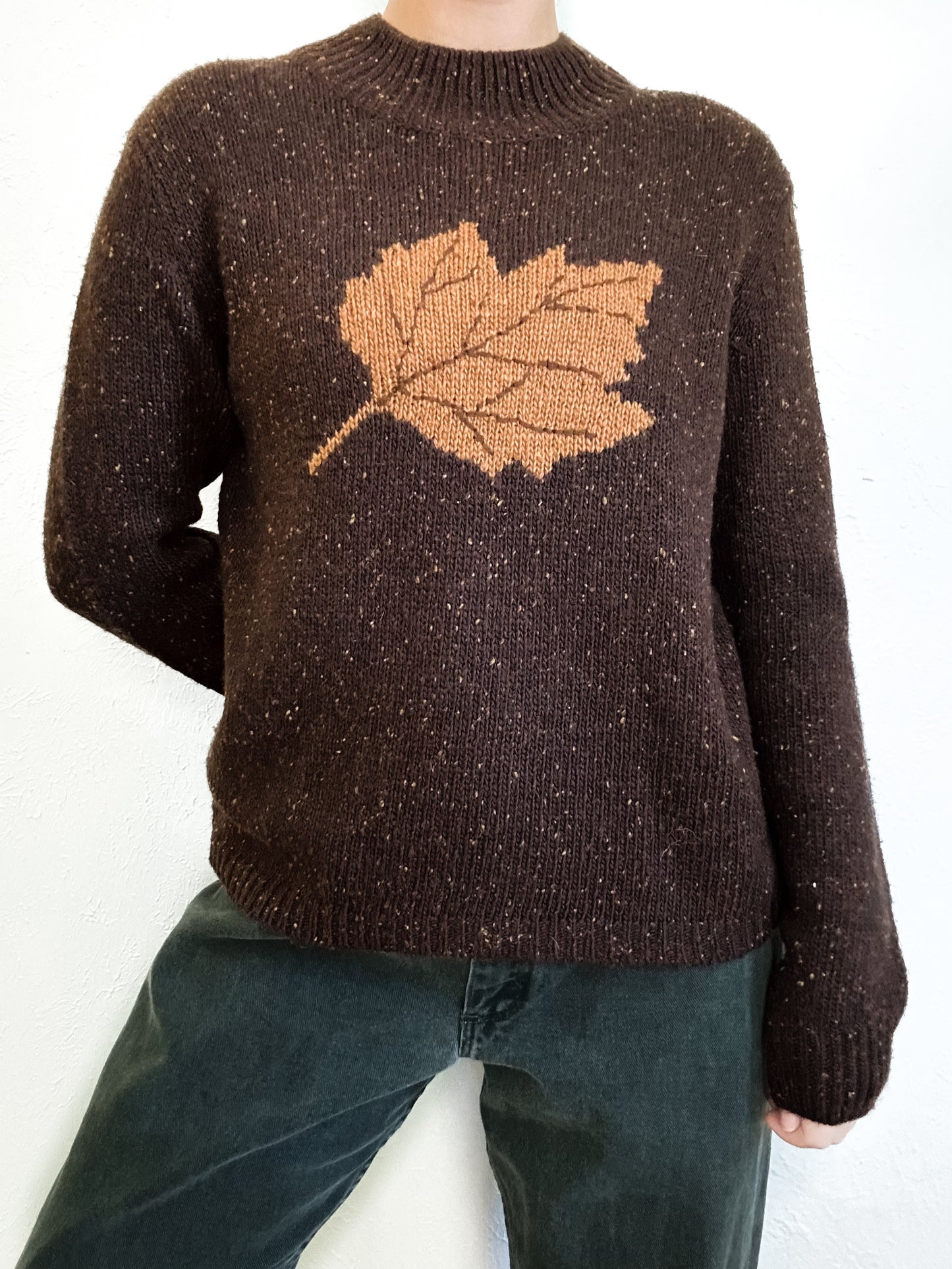 Vintage Norton Speckeld Leaf Sweater (S)