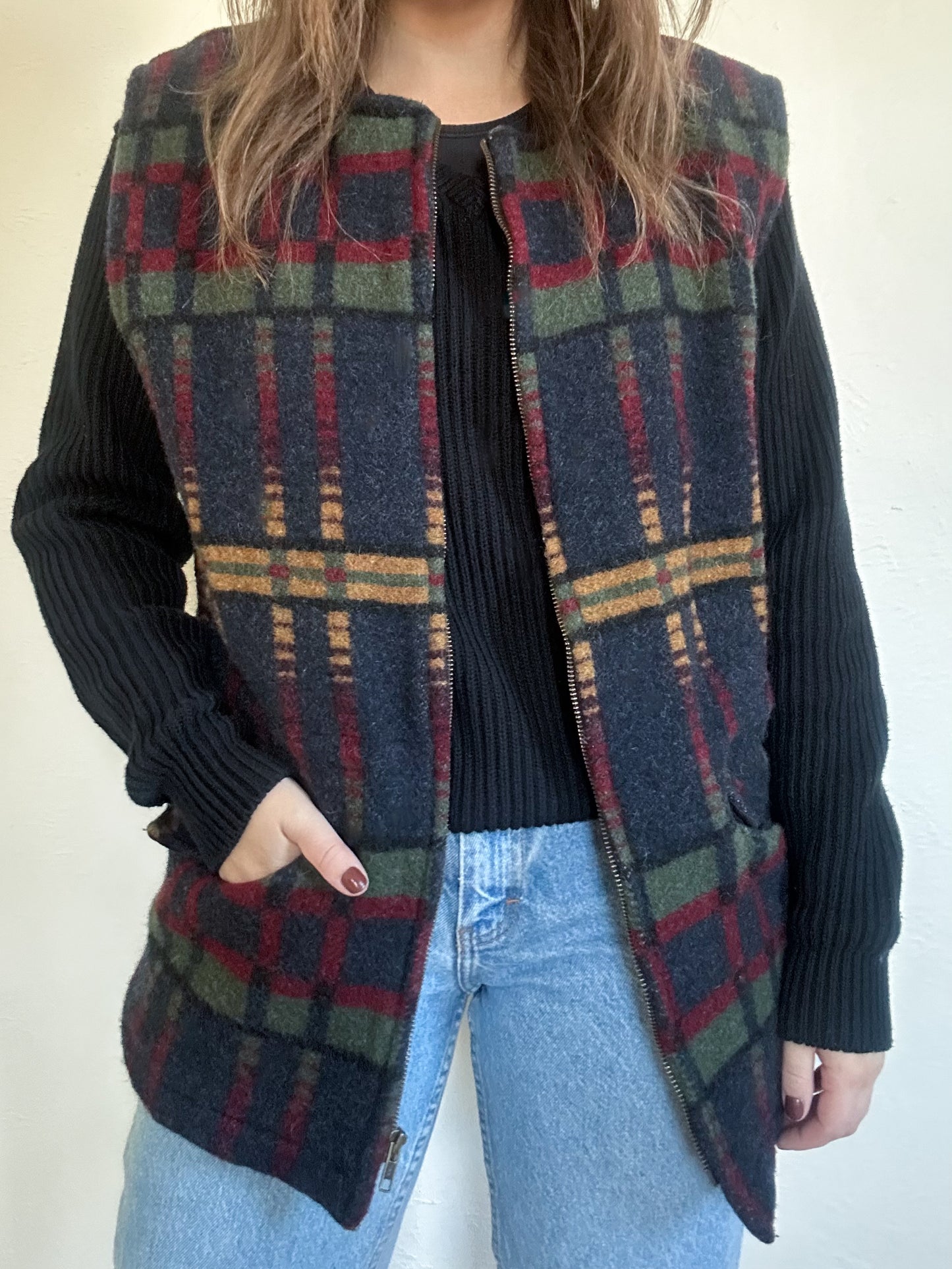 Woolrich Patterned Vest (M)