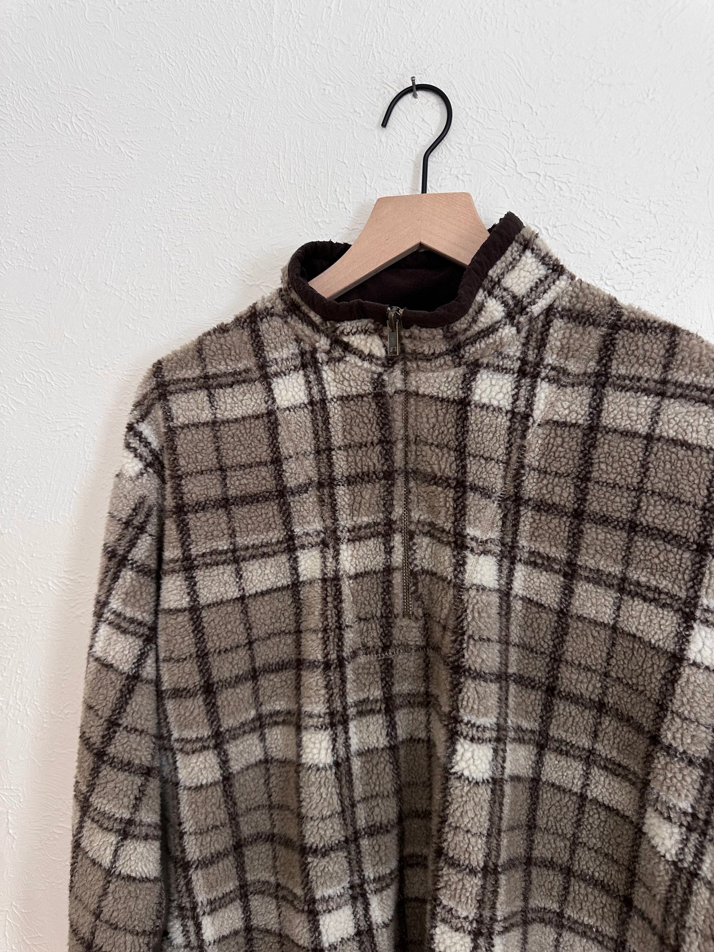 Plaid Fleece Zip (M)