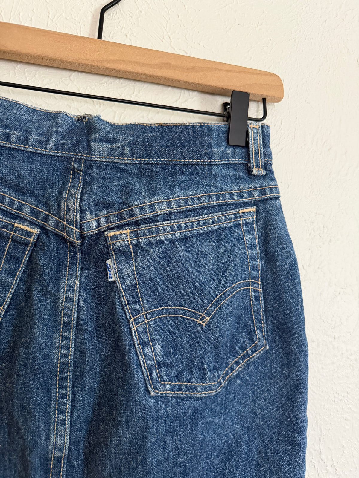 Levi’s Vintage 70’s White Tag Denim Skirt (6)