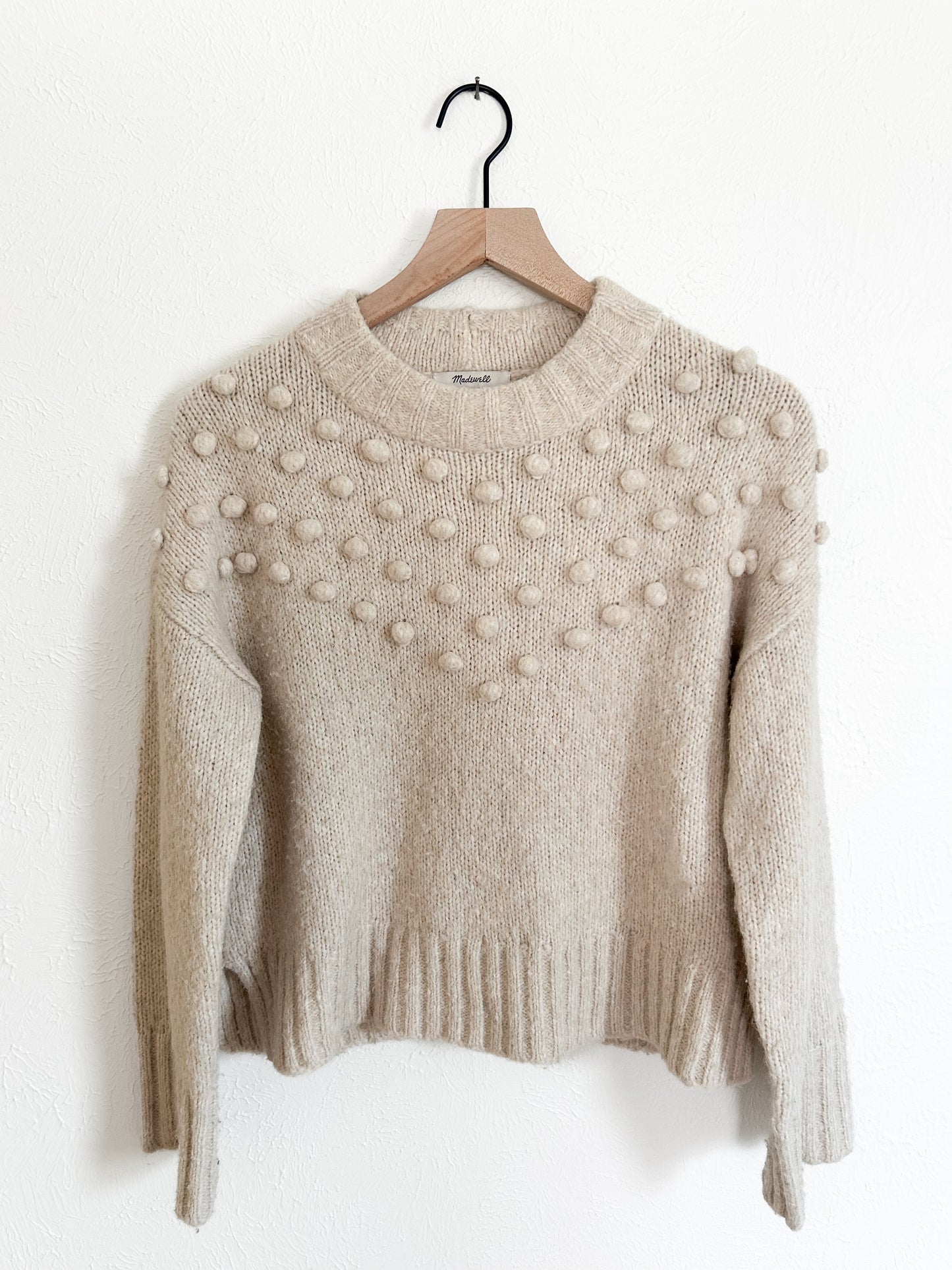 Madewell Placed Bobble Mockneck Sweater (S)