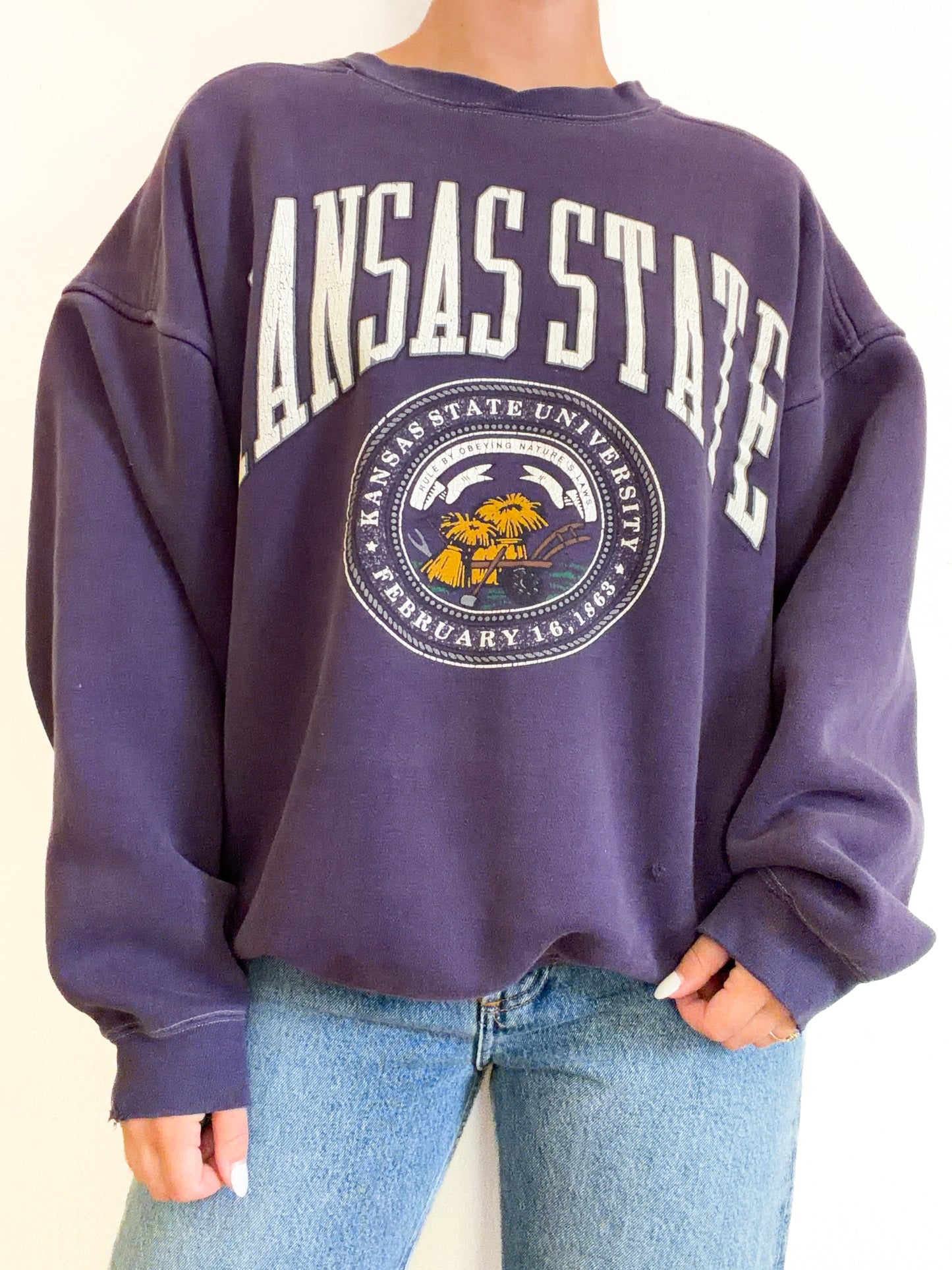 Kansas State Vintage Crewneck (XL)