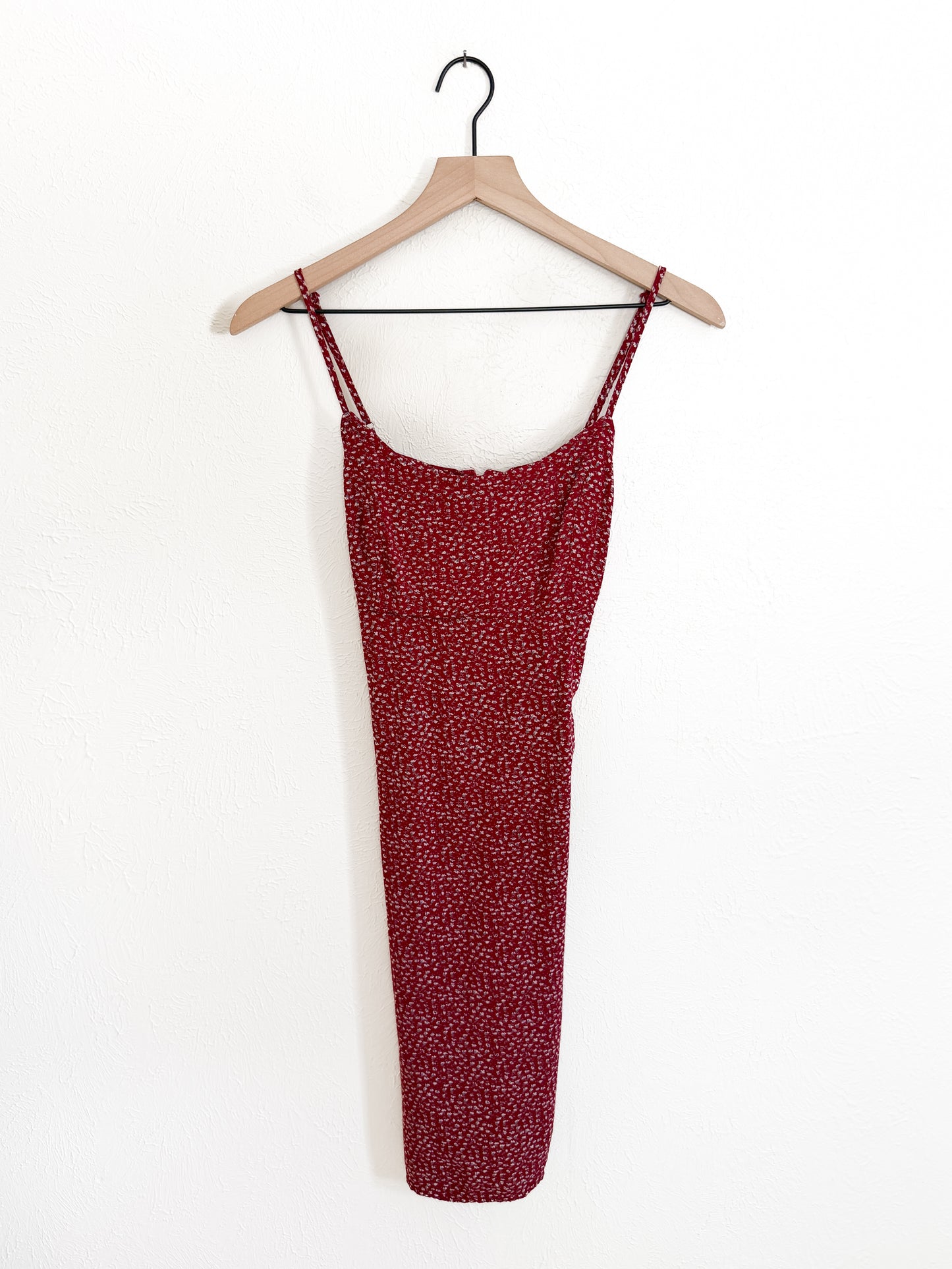 Brandy Melville Red Floral Dress (S)