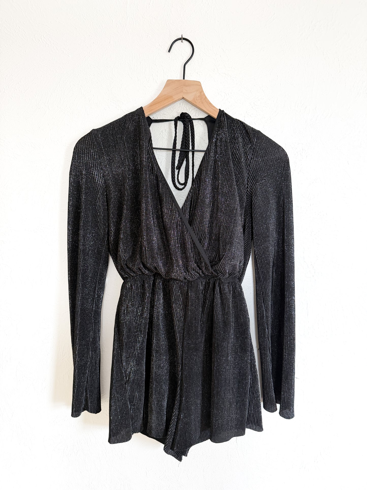 Target Black Silver Glitter Romper (XS)